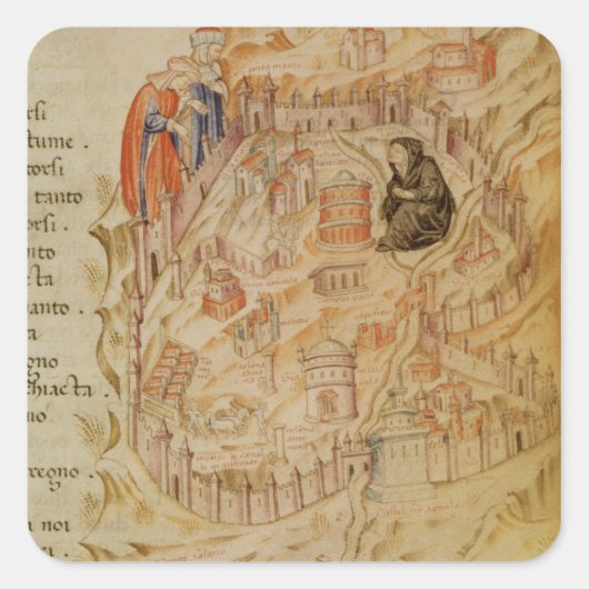 Roma La Veuve Vierkante Sticker (Voorkant)