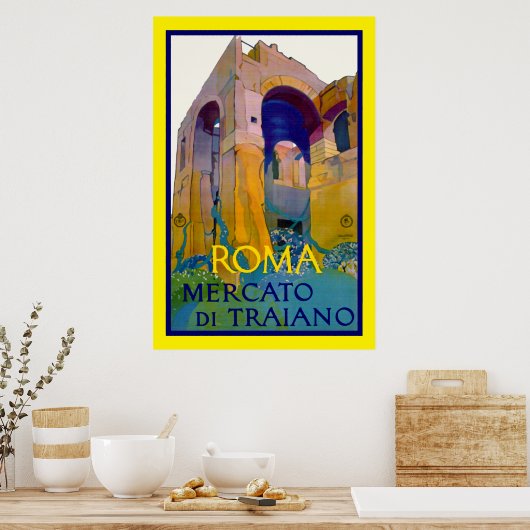 Roma ~ Mercato di Traiano Poster (Keuken)