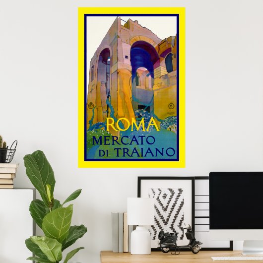 Roma ~ Mercato di Traiano Poster (Thuiskantoor)