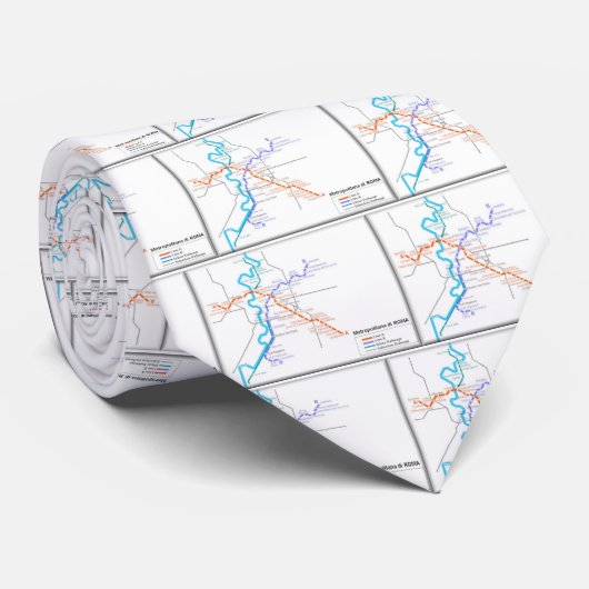 Roma-metrokaart Stropdas (Opgerold)