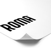 Roma - minimalistic typography poster (Hoek)
