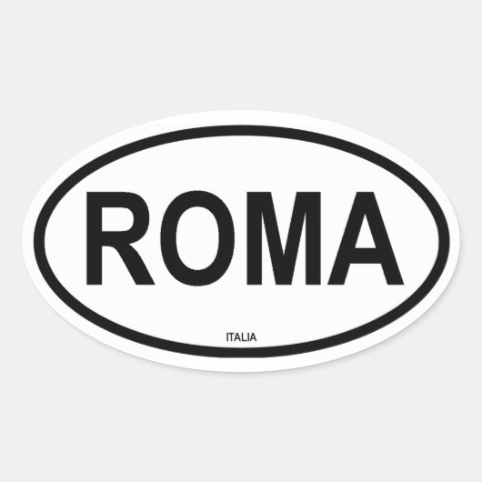 ROMA OVALE STICKER (Voorkant)