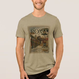Roma Passeggiata Stamp Kunst | Italië Reis Cadeau Tri-Blend Shirt