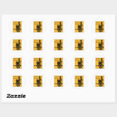 Roma-Poster Ronde Sticker (Vel)