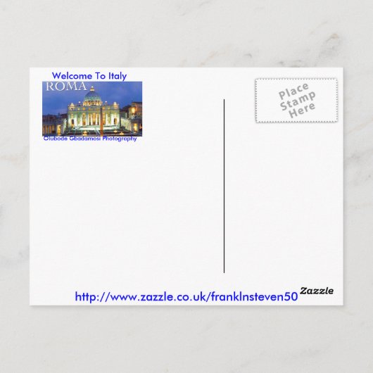 ROMA (RESOLUBODE GBADAMOSI) BRIEFKAART (Achterkant)