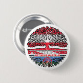 Roma Romani Österreichisch Baum Wurzel Ronde Button 5,7 Cm (Voorkant /achterkant)