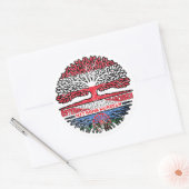 Roma Romani Österreichisch Österreich Baum Wurzel Ronde Sticker (Envelop)