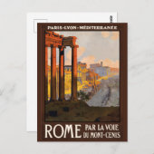 Roma, Rome, oude ruïnes, Italië Briefkaart reizen (Voorkant / Achterkant)