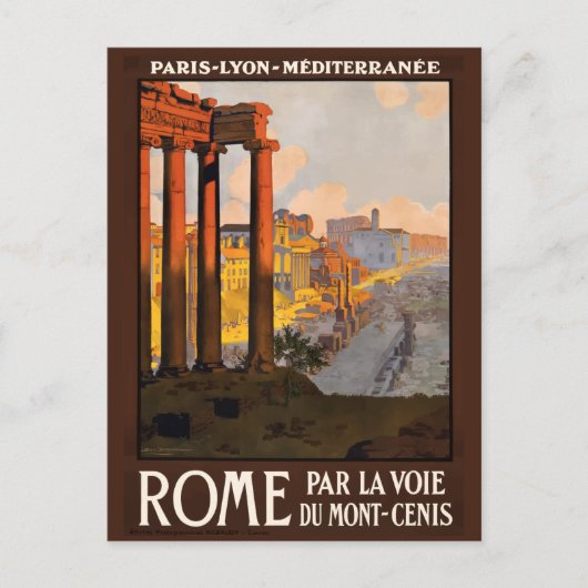 Roma, Rome, oude ruïnes, Italië Briefkaart reizen (Voorkant)