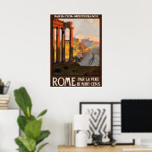 Roma, Rome, oude ruïnes, Italië reisposter Poster (Thuiskantoor)