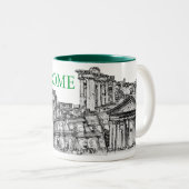 Roma, Rome... reissouvenircadeaus Tweekleurige Koffiemok (Voorkant rechts)