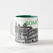 Roma, Rome... reissouvenircadeaus Tweekleurige Koffiemok (Voorkant links)