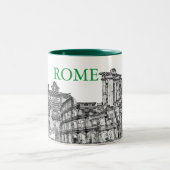 Roma, Rome... reissouvenircadeaus Tweekleurige Koffiemok (Center)