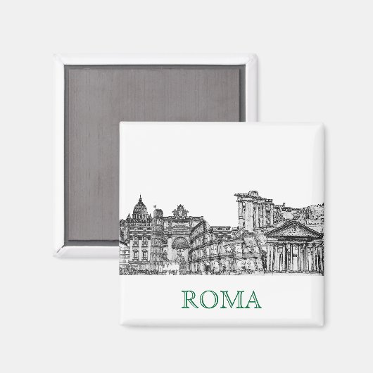 Roma, Rome... reissouvenirgeschenken Magneet (Voorkant / Achterkant)