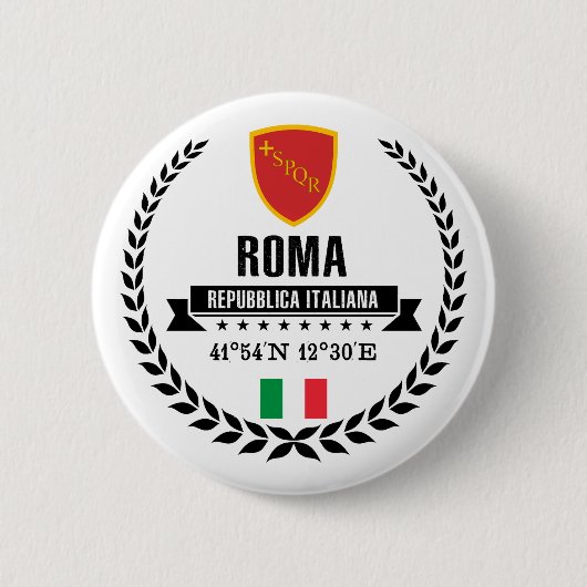 Roma Ronde Button 5,7 Cm (Voorkant)