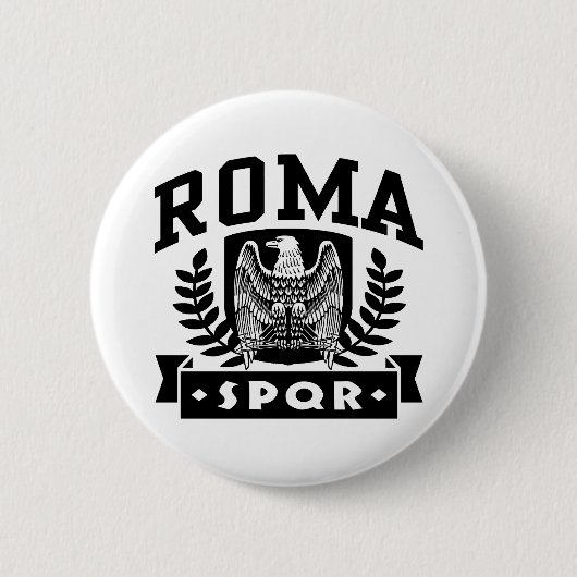 Roma SPQR Ronde Button 5,7 Cm (Voorkant)