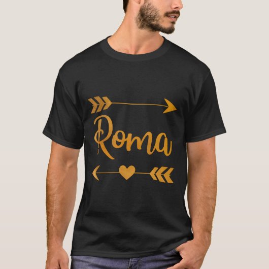 Roma Tx Texas Funny City Home Roots Verenigde Stat T-shirt (Voorkant)
