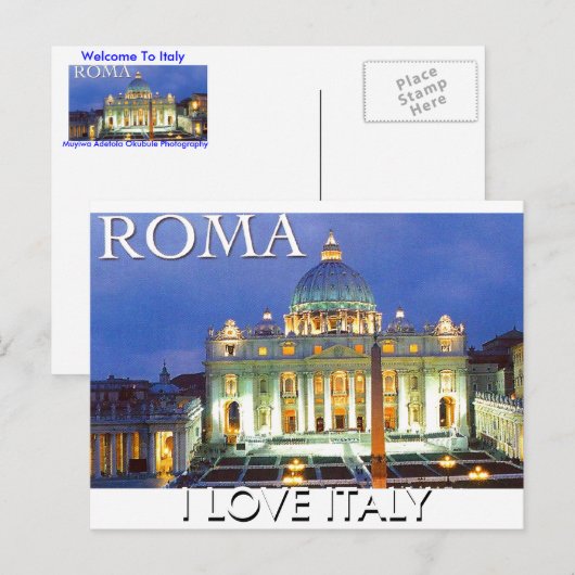 ROMA (van Muyiwa Adetola Okubule) Briefkaart (Voorkant / Achterkant)