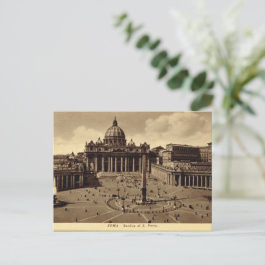 Roma, Vaticaan, Sint-Peter-plein Briefkaart (Staand voorkant)