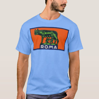Roma Vintage Rome Italië Romulus Reizen Souvenir T-shirt