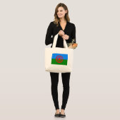 Roma-vlag (Roma-vlag) Grote Tote Bag (Voorkant (model))