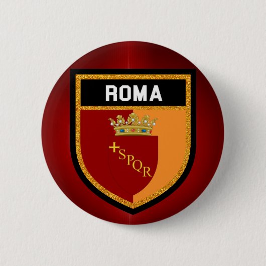 Roma-vlag Ronde Button 5,7 Cm (Voorkant)