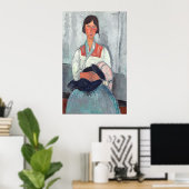 Roma-vrouw - Amedeo Modigliani Fine Art Poster (Thuiskantoor)