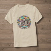 Roma Whispering Fontein Mannen Basis T-shirt