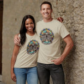 Roma Whispering Fontein Mannen Basis T-shirt