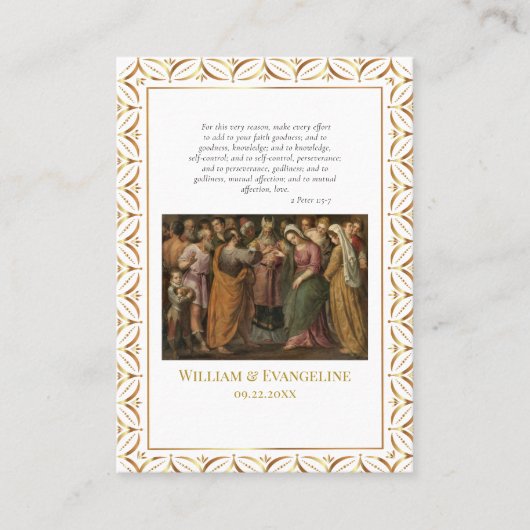 Romaans Katholieke Huwelijksfoto Gebedskaart Plaatskaartje (Voorkant)