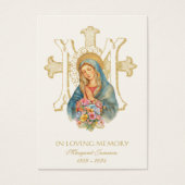 Romaans-katholieke rouwkaart - visitekaartje (Voorkant)