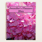 Romaans paars Hydrangeas roze paarse bloemen Planner (Voorkant)