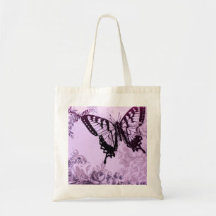 Romaanse botanische kunst Boheemse vlinder Tote Bag