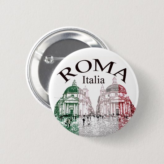 Romagestampt Ronde Button 5,7 Cm (Voorkant /achterkant)