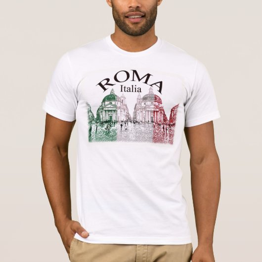 Romagestampt T-shirt (Voorkant)