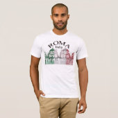 Romagestampt T-shirt (Voorkant volledig)