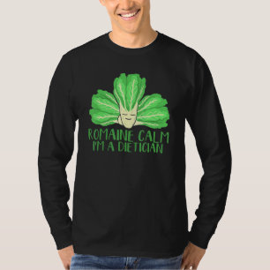 Romain kalm In een diëtist gezondheid voedingsdesk T-shirt