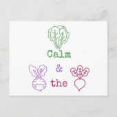 Romaine Calm & Turnip the Beet Briefkaart (Voorkant)