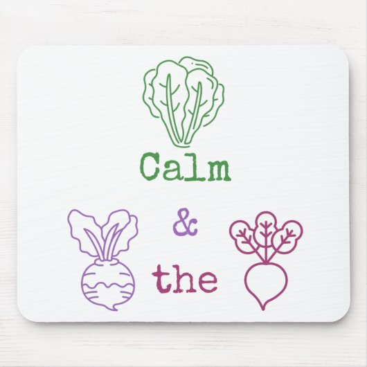 Romaine Calm & Turnip the Beet Muismat (Voorkant)