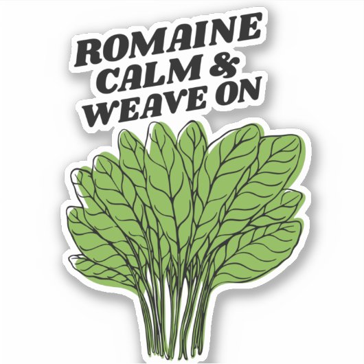 Romaine kalm en weef op Sticker (Voorkant)
