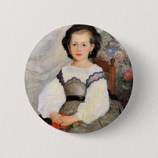 Romaine Lascaux door Renoir Ronde Button 5,7 Cm (Voorkant)