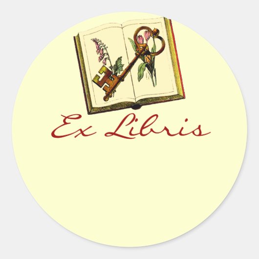 Roman a Clef Bookplate Stickers (Voorkant)