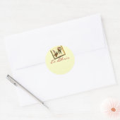 Roman a Clef Bookplate Stickers (Envelop)