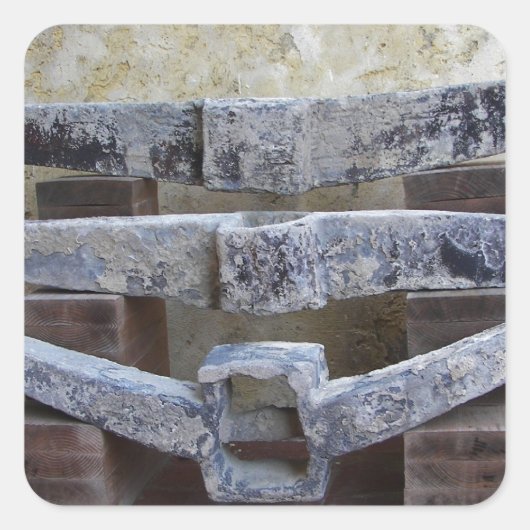 Roman Anchors Vierkante Sticker (Voorkant)