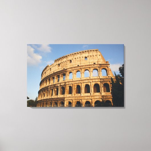 Roman Art. Colosseum of Flavian 2 Canvas Afdruk (Voorkant)