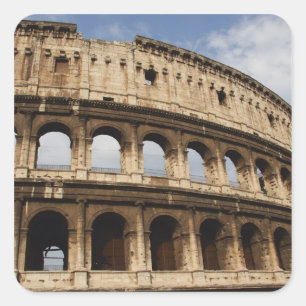 Roman Art. Colosseum of Flavian 2 Vierkante Sticker
