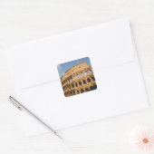 Roman Art. Colosseum of Flavian 3 Vierkante Sticker (Envelop)