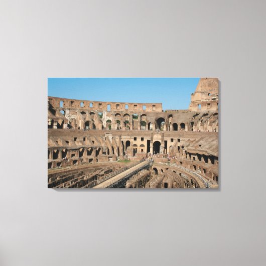 Roman Art. Colosseum of Flavian 5 Canvas Afdruk (Voorkant)