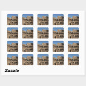 Roman Art. Het Colosseum of Flavian 7 Vierkante Sticker (Vel)