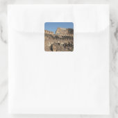 Roman Art. Het Colosseum of Flavian 7 Vierkante Sticker (Tas)